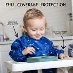 Tiny Twinkle Mess Proof Baby Bib, 2 Pack Long Sleeve Bib Outfit, Waterproof Bibs for Toddlers, Machine Washable, Tug Proof… - Image 8